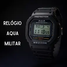 Relógio Masculino Esportivo Digital AquA Militar