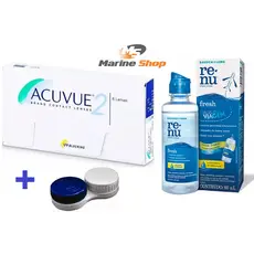 Lente de Contato Acuvue 2 + Estojo + Renu 60 ML