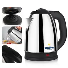 Chaleira Elétrica Inox 1.8l Aquecimento 110v Agua Desligamento Automática 1000w Butter Cream