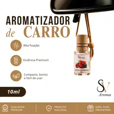 Kit 3,2,1 Perfume para Carro Premium Aromatizador de Carro Cheirinho de Carro Alta Fixação