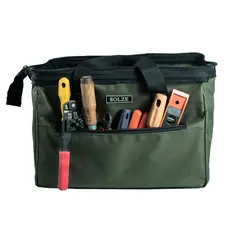 Bolsa de lona, mala para ferramentas eletricista com fundo reforçado SOLZE