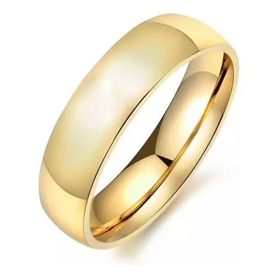 Aliança Avulsa 4mm Banhada a Ouro em Moeda Antiga Legítima