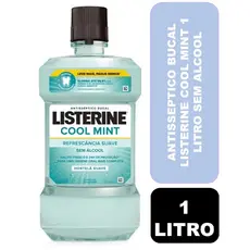 Antisséptico Bucal Listerine COOL MINT Sem Álcool - 1 Litro