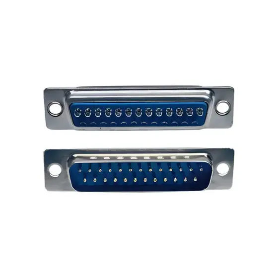Conector DB25 Macho 180° para Solda em Fio