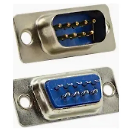 Conector DB09 Macho 180° para Solda em Fio Painel