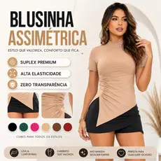 Blusa Feminina Elegante Estilosa  t shirt feminina dia a dia Top Blusinha Feminina Casual Verão