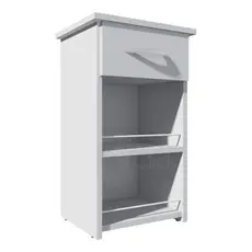 Fruteira Organizador De Frutas Porta Bebedouro C/Gaveta