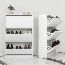 Sapateira Organizador de Calçados 3 Portas Basculantes Branco