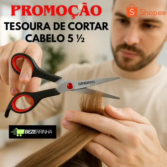OFERTA TESOURA DE CORTAR CABELO 5 ½ " 14 cm ORIGINAL LINE