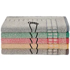 Kit 5 Tapete Para Banheiro Atoalhado Pezinho 100% Algodão 45x70cm