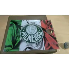 Tábua de Vidro Temperado Personalizada do Palmeiras 30 x 40 cm, Design Decorativo, 720g, Vidro 6mm