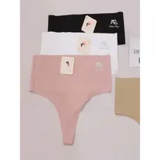 Kit 3 Calcinha Feminina Sem Costura  Fio Cós Alto e Cós Reforçado de 7CM/1008