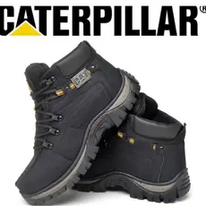 Bota Coturno Masculina Casual Caterpillar de Couro Costurado Impermeável Leve Reforçado Original Oferta Barato Super Top