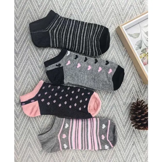 KIT COM 12 PARES DE MEIAS -PACOTE CORES VARIADAS TAMANHO 35-40
