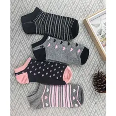 KIT COM 12 PARES DE MEIAS -PACOTE CORES VARIADAS TAMANHO 35-40