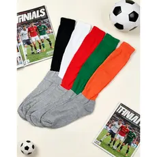 PACOTE COM 6 E 12 PARES DE MEIÃO DE FUTEBOL MASCULINO 40-46 COLORIDO