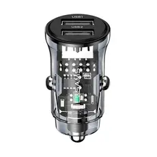 Carregador Veicular Usams Máx 15W Porta Usb A Azul Preto