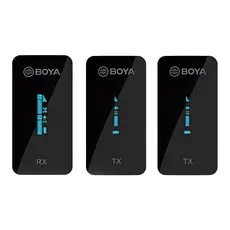 Sistema Microfone Sem Fio Boya by-Xm6 K2 Lapela Preto