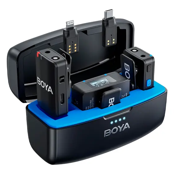 Microfone de Lapela BoyaMic Câmera Android Ios Preto