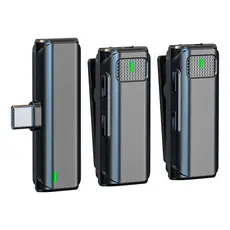 Microfone de Lapela Vimai V8-C-2 p/Dispositivos Usb-C Preto