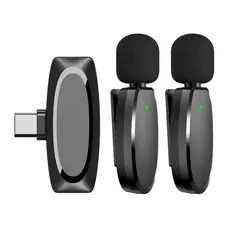 Microfone de Lapela Vimai Ap004-2 p/Dispositivos Usb-C Preto