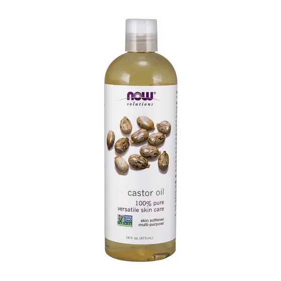 Óleo de Castor 473ml Now Foods Castor Oil 100% Puro