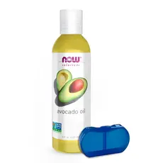 Óleo de Abacate Now Foods 118 ml Puro + Porta Cápsulas