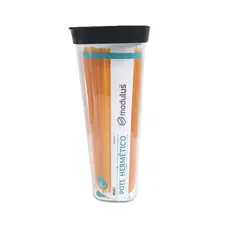 Pote Hermético Para Macarrão Alimentos e Mantimentos 2000ml Helsim Empalhável Com Tampa Preta