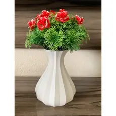 Vaso Decorativo Moderno em Impressão 3D Design Minimalista e Elegante Ideal para Sala ou Escritório