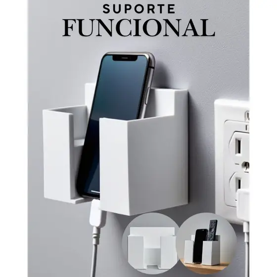 KIT 1/2/5 Suporte De Parede Multifuncional Armazenamento Para Celulares e Controles PROMOÇÃO BLACK