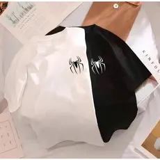 Kit Camiseta Aranha Opostos Casal Dia Dos Namorados Presente Criativo Personalizado 100% Algodão