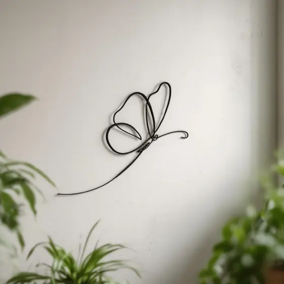 Arte de Parede Borboleta Preta 3D – Decoração Moderna, Minimalista e Elegante