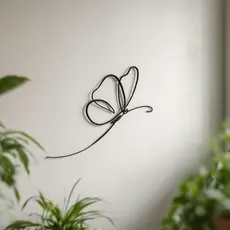 Arte de Parede Borboleta Preta 3D – Decoração Moderna, Minimalista e Elegante