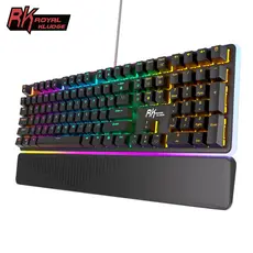 Royal Kludge Rk918 Teclado Mecânico Com Fio Retroiluminado RGB Completo Gateron/Cherry/Outemu Switch Rk918
