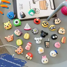 Personagens Protetores De Cabo Para Carregar O iPhone USB Android Pequenos Animais