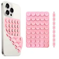 Nova Ventosa Silicone Dupla Face Para Celular – Adesivo Antiderrapante Quadrado Multifuncional