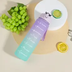 Garrafa De Água 900ml Com Canudo Squeeze Fitness Motivacional
