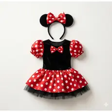Fantasia vestido da Minnie infantil
