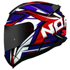 Capacete Norisk FF802 Razor Sharp Azul/Vermelho