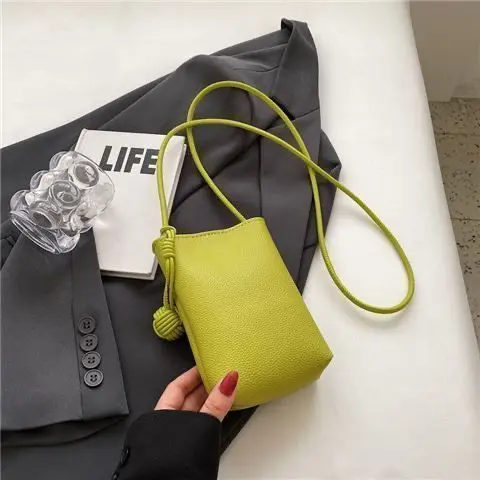 Crossbody pequeno saco feminino novo estilo Mini Casual textura nicho saco do telefone móvel