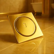 Ralo Click 10x10 Veda Cheiro Brilhante De Banheiro Luxuoso Aço Resistente Inteligente