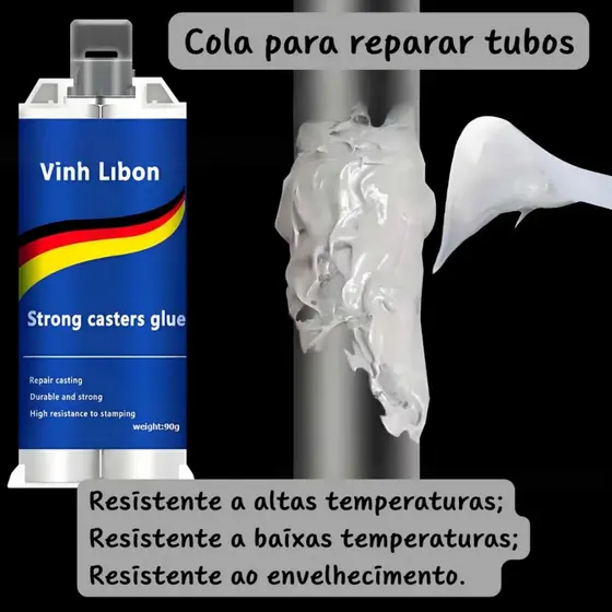 Cola para metal Cola De Reparo Industrial Soldagem A Frio Resistente Ao Calor Pasta De Metal Adesivo de Reparo Metálico