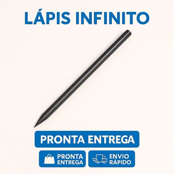 Lápis Infinito Escrita Infinito - NewPen - Durável - Design Moderno - Papelaria Criativa - Escolar