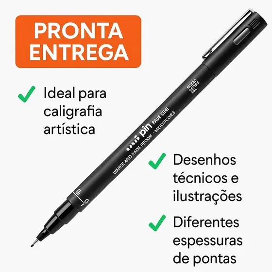 Caneta Nanquim Uni Pin - Profissional - Convites de Casamento - Desenho - Técnica - Caligrafia
