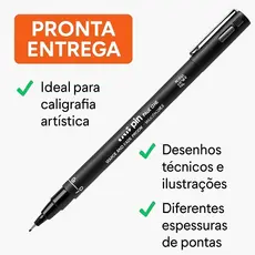 Caneta Nanquim Uni Pin - Profissional - Convites de Casamento - Desenho - Técnica - Caligrafia