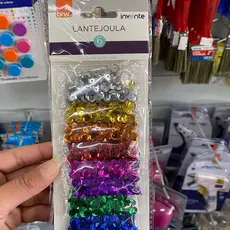 Lantejoula Metálica Nº6 BRW Cartela 8 Cores - Artesanato, Bordado, Fantasia e Customização