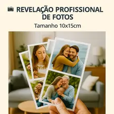 Revelação de Fotos 10x15cm - Papel Fosco - Alta Qualidade - Lembrança de Família -  Profissional