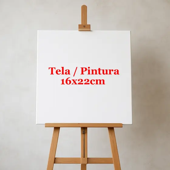 Tela para Pintura 16x22cm  - 1 Unidade - Arte - Diversão - Criatividade Infantil - Hobby - Pintura