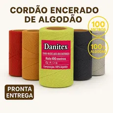 Cordão Encerado de Algodão Nº 1 - Cores Variadas - Convites - Macramê - Bijuterias Artesanais