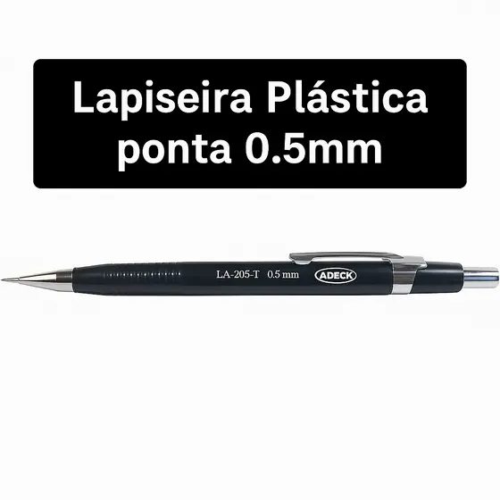 Lapiseira Técnica Plástica Ponteira 0.5mm - Adeck - Escritório - Escolar - Universitário - Escrita